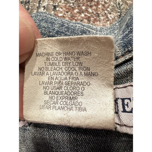 Y2K Denim Jacket Women’s Fitted Stretch Jean Jacket 2000s Vintage M Made in usa - Picture 8 of 8